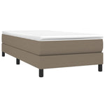 Boxspring Met Matras Stof Taupe
