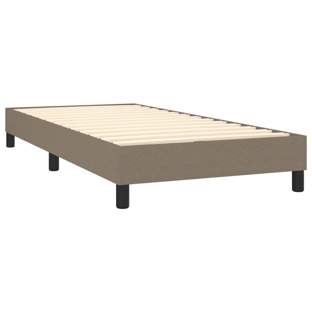 Boxspring Met Matras Stof Taupe