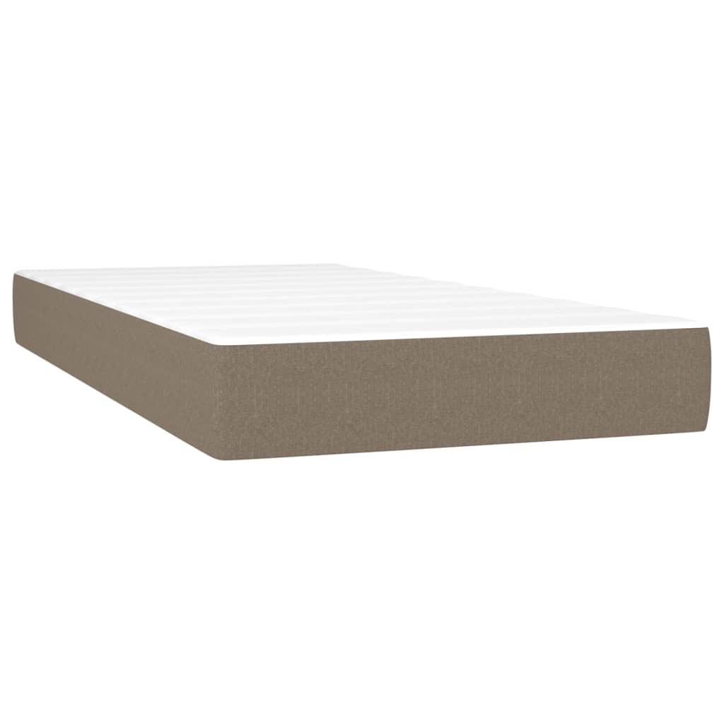 Boxspring Met Matras Stof Taupe