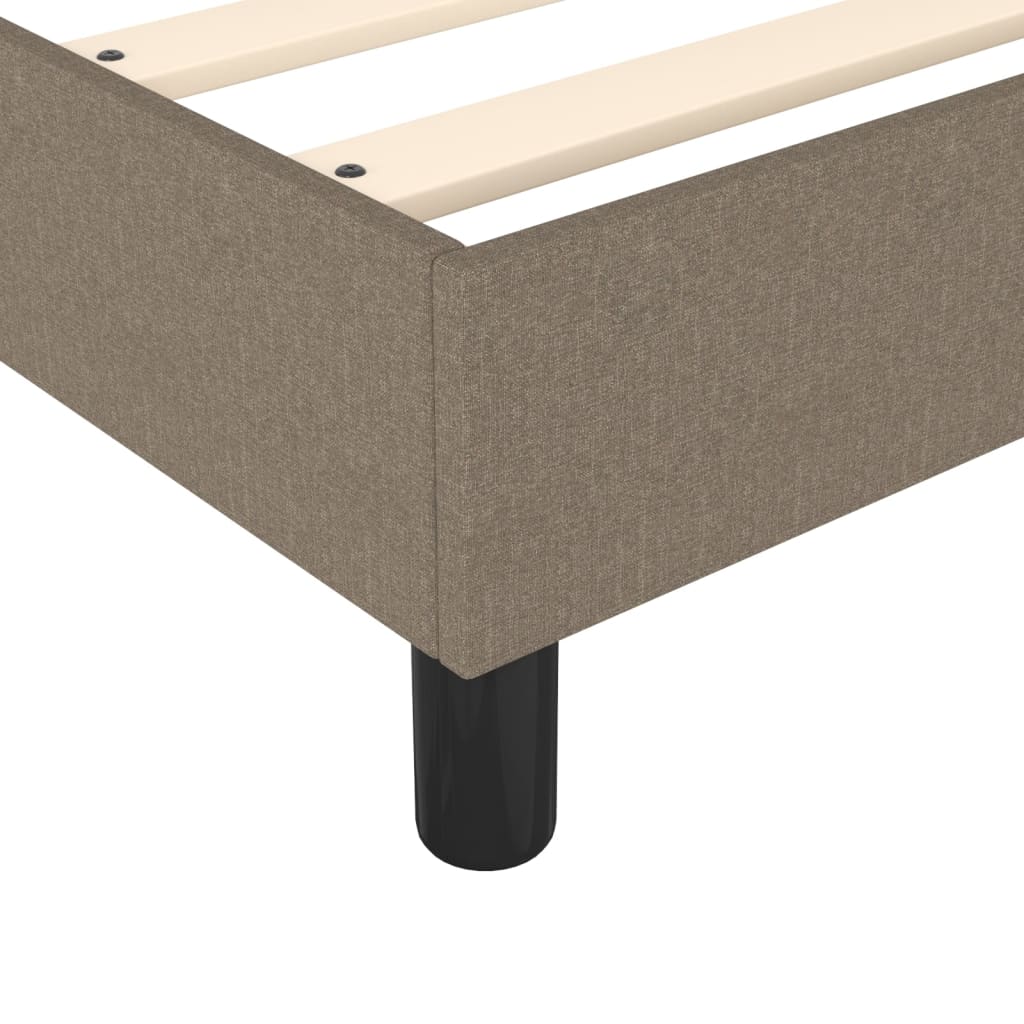 Boxspring Met Matras Stof Taupe