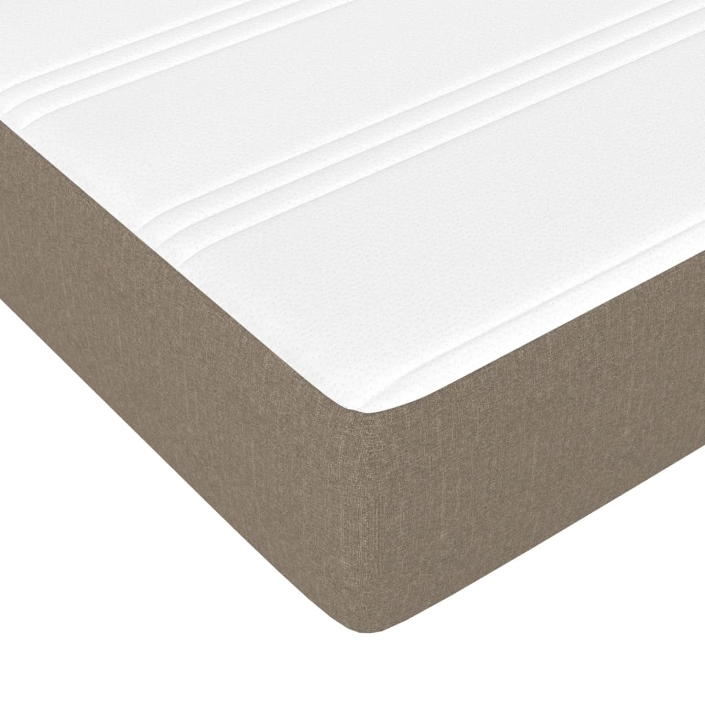 Boxspring Met Matras Stof Taupe