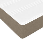 Boxspring Met Matras Stof Taupe