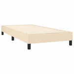 Boxspring Met Matras Stof Kleurig Crème