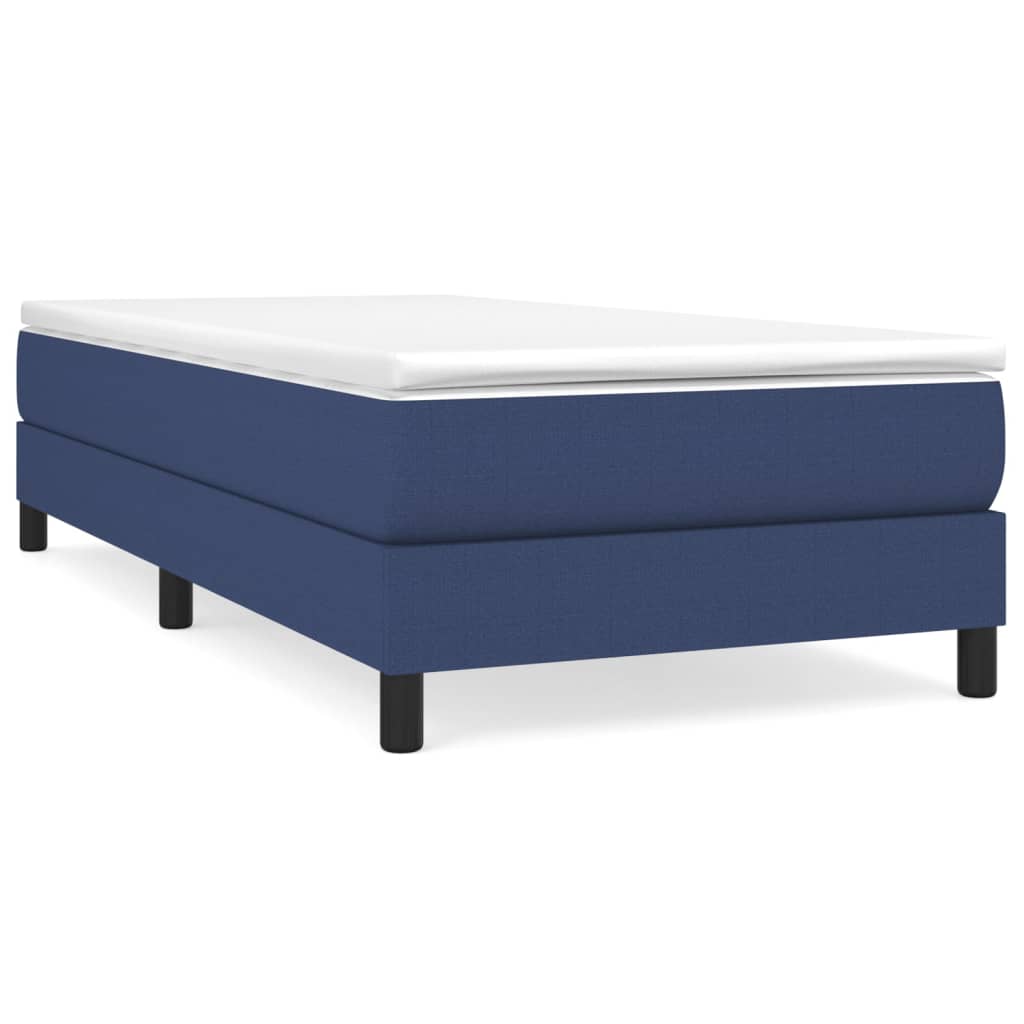 Boxspring Met Matras Stof Blauw