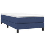 Boxspring Met Matras Stof Blauw