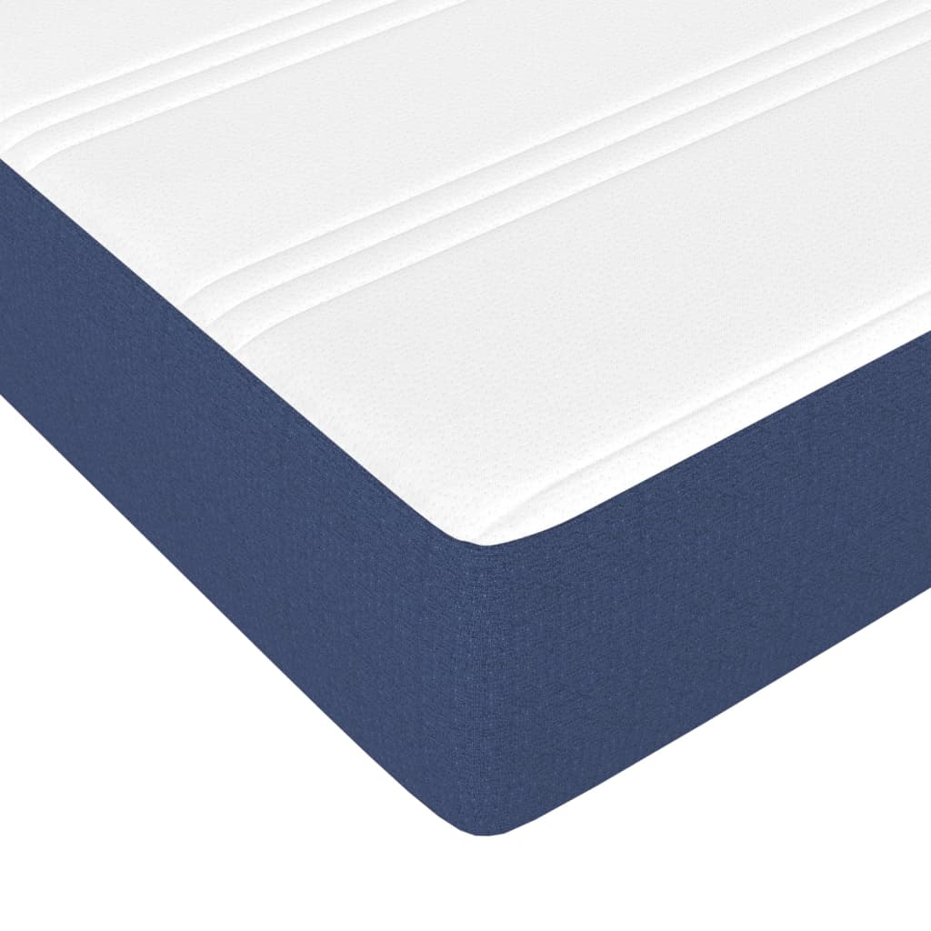 Boxspring Met Matras Stof Blauw