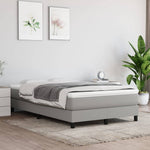 Boxspring Met Matras Stof Lichtgrijs