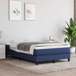 Boxspring Met Matras Stof Blauw