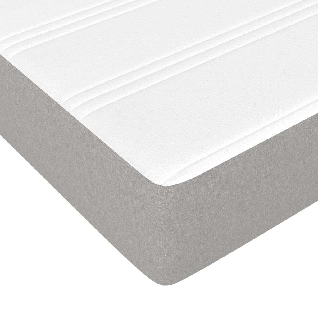 Boxspring Met Matras Stof Lichtgrijs