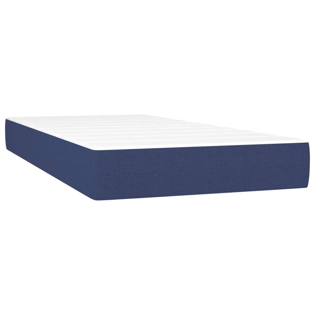 Boxspring Met Matras Stof Blauw