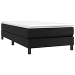 Boxspring Met Matras Kunstleer Zwart
