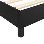 Boxspring Met Matras Kunstleer Zwart