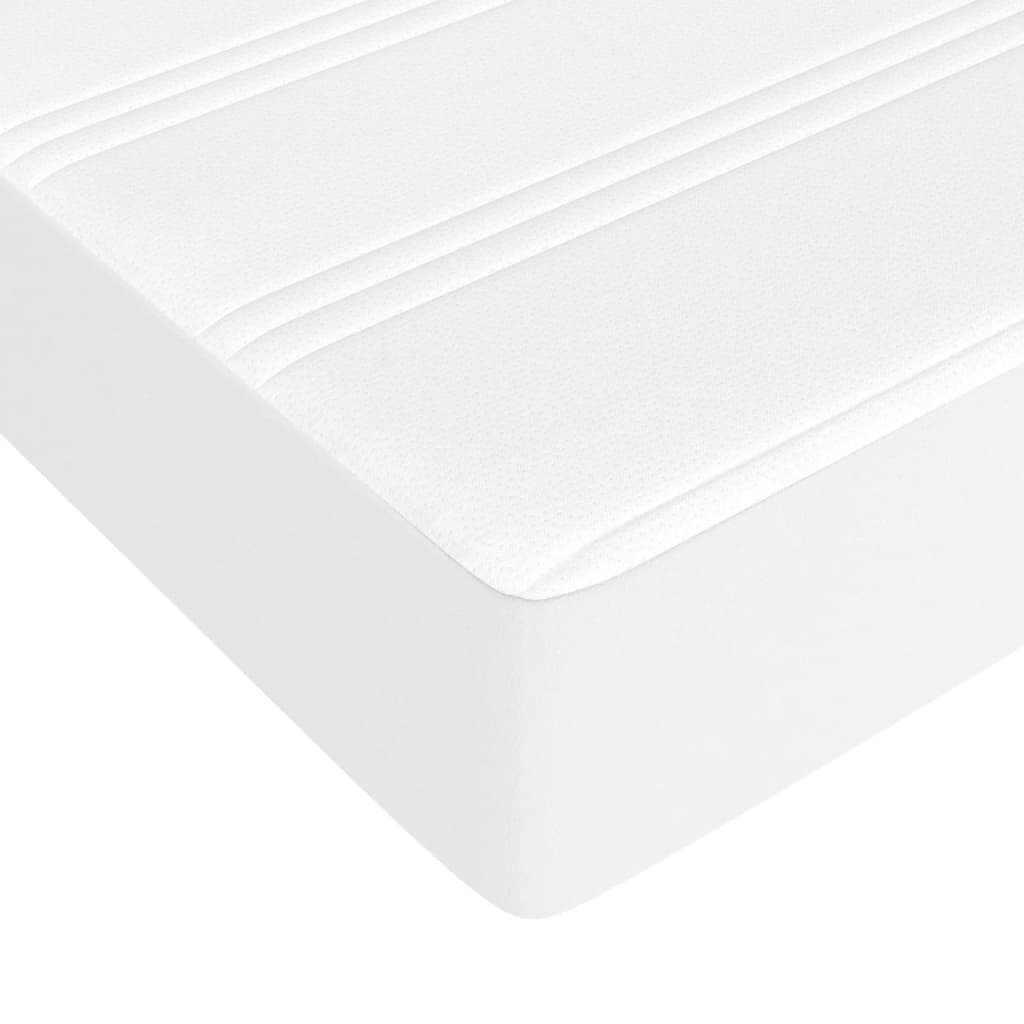 Boxspring Met Matras Kunstleer Wit