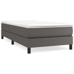 Boxspring Met Matras Kunstleer Grijs