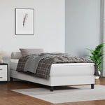 Boxspring Met Matras Kunstleer Wit