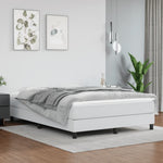 Boxspring Met Matras Kunstleer Wit