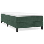 Boxspring Met Matras Fluweel Donkergroen