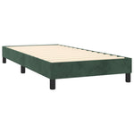 Boxspring Met Matras Fluweel Donkergroen