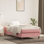 Boxspring Met Matras Fluweel Roze