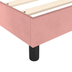 Boxspring Met Matras Fluweel Roze