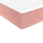 Boxspring Met Matras Fluweel Roze