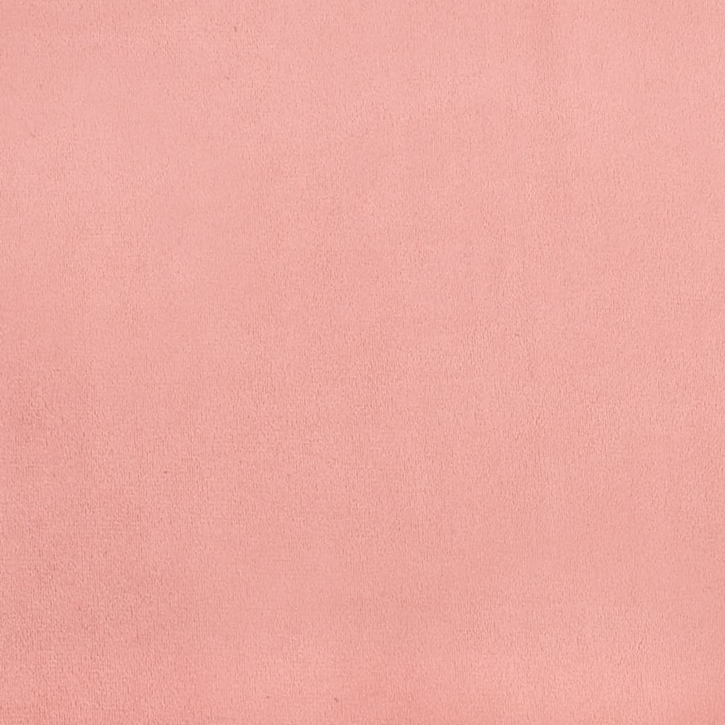 Boxspring Met Matras Fluweel Roze