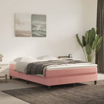 Boxspring Met Matras Fluweel Roze