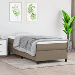 Boxspring Met Matras Stof Taupe