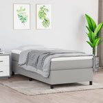 Boxspring Met Matras Stof Lichtgrijs