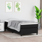 Boxspring Met Matras Stof Zwart