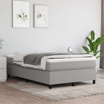 Boxspring Met Matras Stof Lichtgrijs