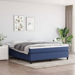 Boxspring Met Matras Stof Blauw