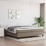 Boxspring Met Matras Stof Taupe
