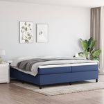 Boxspring Met Matras Stof Blauw