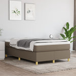 Boxspring Met Matras Stof Taupe