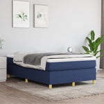 Boxspring Met Matras Stof Blauw