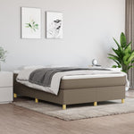 Boxspring Met Matras Stof Taupe