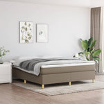Boxspring Met Matras Stof Taupe