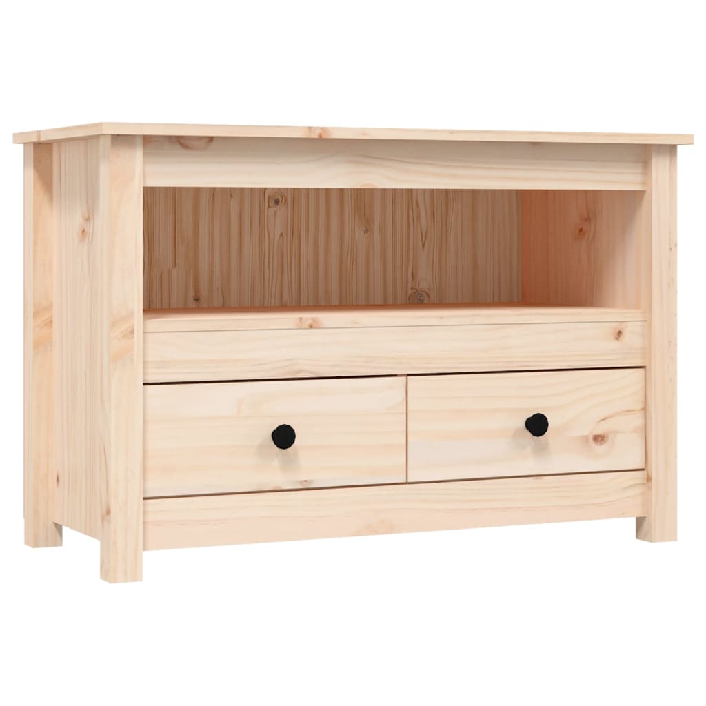 Tv-Meubel 79X35X52 Cm Massief Grenenhout
