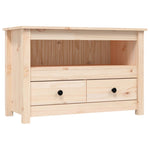 Tv-Meubel 79X35X52 Cm Massief Grenenhout
