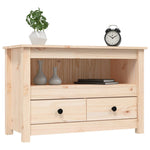 Tv-Meubel 79X35X52 Cm Massief Grenenhout