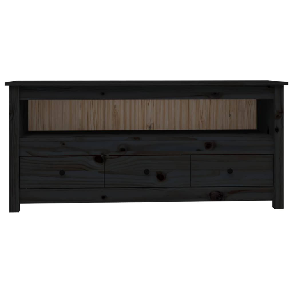 Tv-Meubel 114X35X52 Cm Massief Grenenhout