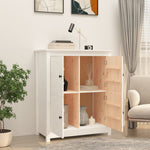 Dressoir 83X41,5X100 Cm Massief Grenenhout