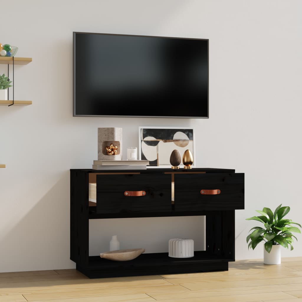 Tv-Meubel 90X40X60 Cm Massief Grenenhout