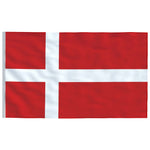 Vlag Met Vlaggenmast Denemarken 6,23 M Aluminium