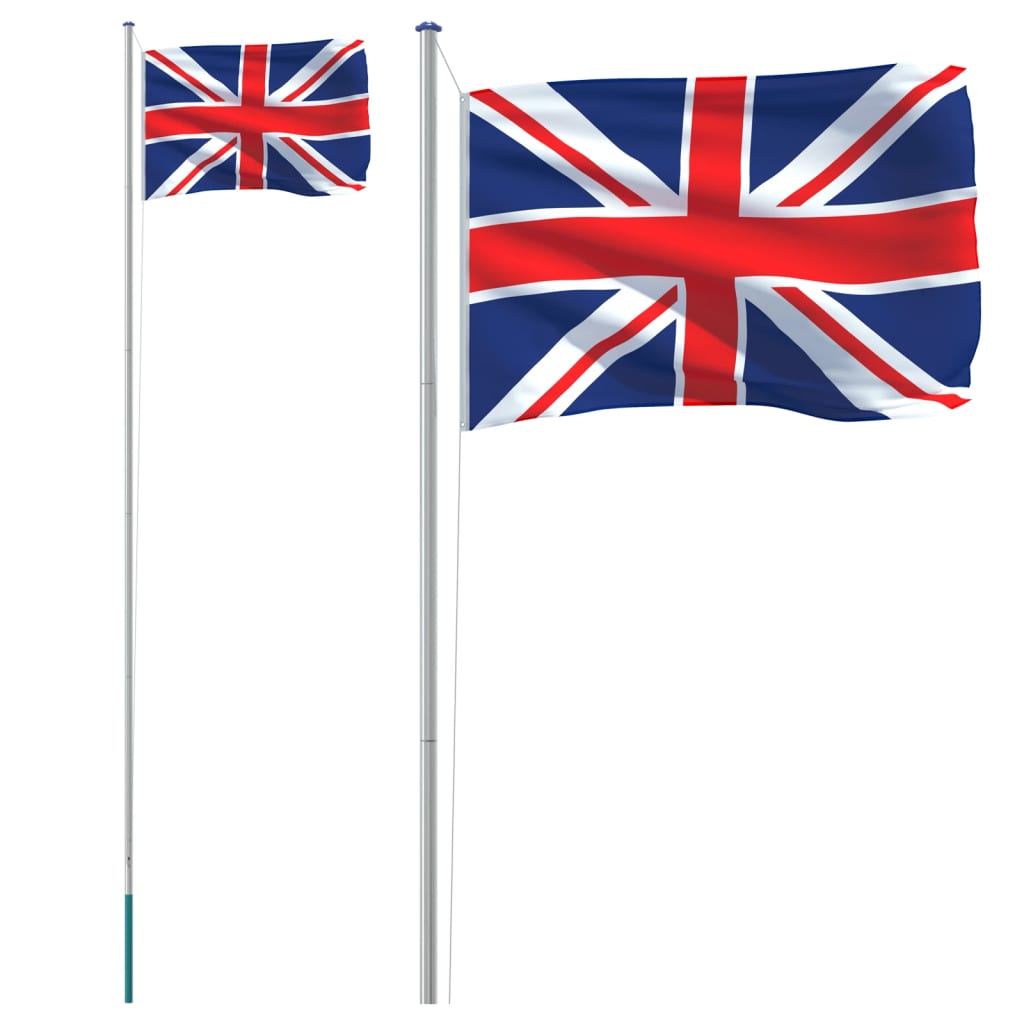 Vlag Met Vlaggenmast Verenigd Koninkrijk 6,23 M Aluminium