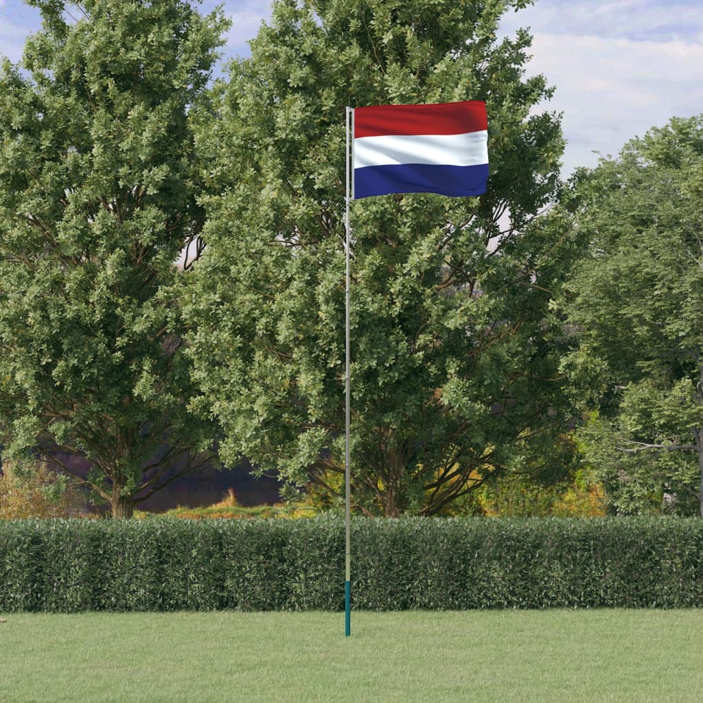 Vlag Met Vlaggenmast Nederland 5,55 M Aluminium