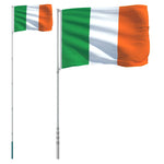 Vlag Met Vlaggenmast Ierland 5,55 M Aluminium