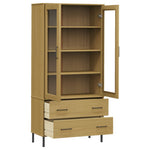 Boekenkast Met Metalen Poten Oslo 85X35X172,5 Cm Hout