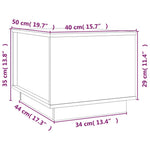 Salontafel 40X50X35 Cm Massief Grenenhout
